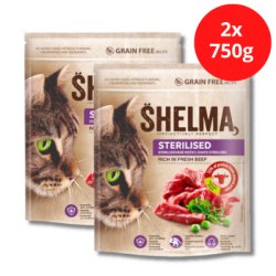SHELMA Adult Sterile mit frischem Rindfleisch 2x750g