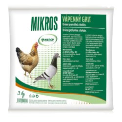 MIKROS Mészkőgrit baromfi és madarak számára 3 kg