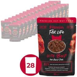 FITMIN cat For Life goveđa vrećica za mačke 28x85g