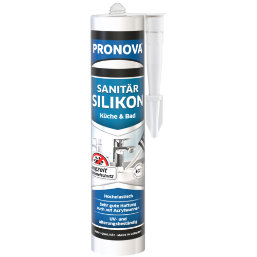 Silicon sanitar PRONOVA Sanitär Silikon - Nuanțe de culoare: Manhattan (RAL7047), Ambalare: 300 ml