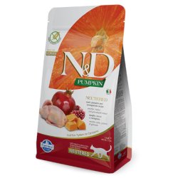 N&D mačka GF Bundeva Neutered Prepelica, bundeva i šipak