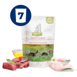ISEGRIM Roots Junior Pute und Rind Beutel 7x410g