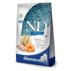 N&D Dog Ocean Puppy Medium & Maxi tőkehalas, sütőtökös és sárgadínínyés