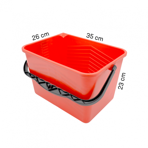 Plastic paint bucket with handle 15 l