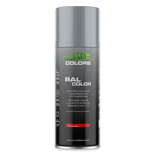 COLORS Sprühlack - 400ml Spraydose - Farbtöne: RAL7001 - Silbergrau, Verpackung: 400ml