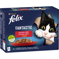 FELIX Fantastic ízletes válogatás zselében csirke/marha/nyúl/bárány 12x85g