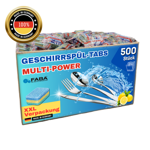 Geschirrspültabs FABA All In One 50 oder 500 Stück - Balenie: 50 kusov