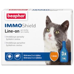 BEAPHAR Line-on IMMO Shield für Katzen 3 x 1 ml
