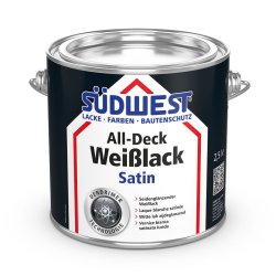 Peinture blanche brillante et soyeuse avec technologie dendrimère SÜDWEST All-Deck® Satin