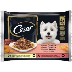 CESAR Selection mix v omáčke 4x100g