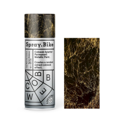 Spray.Bike Cobweb Splatter Permanent Metallic Paint - Gold 400 ml