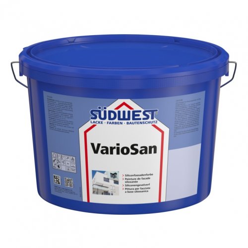 Silikonová fasáda barva  s ochranou proti řasám a plísním VarioSan®