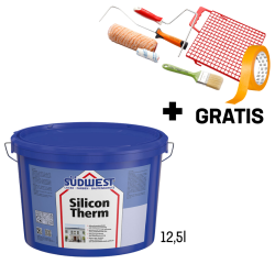 Peinture de façade en silicone hydrofuge et perméable à la vapeur SiliconTherm
