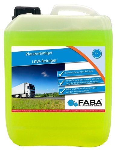 Detergent pentru prelate LKW, remorci și corturi FABA 5 L