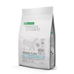 NATURES PROTECTION Superior Care White Cat GF Adult Hering Alle Rassen 1,5 kg