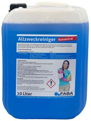Univerzális tisztítószer – koncentrátum (minden vízzel lemosható felületre) FABA Allzweckreiniger 10 L