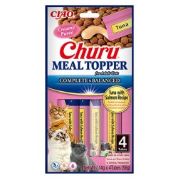 Churu Cat Meal Topper tuniak s lososom 4 x 14 g