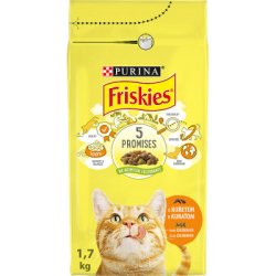 FRISKIES cat Adult s kuřetem a se zeleninou 1,7kg