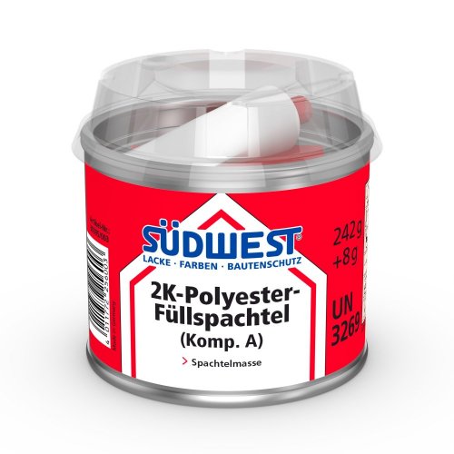 Extra white two-component polyester filler - 2K-Polyester-Füllspachtel