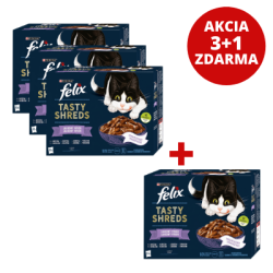 AKCIA 3+1 FELIX Tasty Shreds lahodný výber mix v šťave 12 x 80g