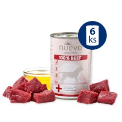 NUEVO Dog Sensitive Marhahús 6x400g