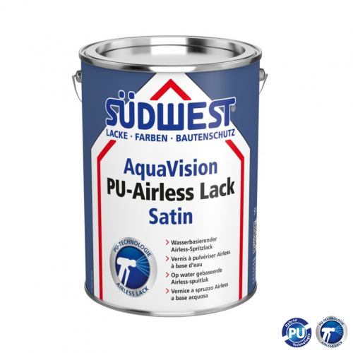 PU-Stříkaná barva saténová AquaVision®