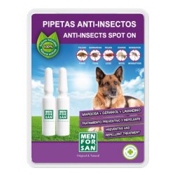 MENFORSAN Antiparazitní pipety pro psy na přírodní báze 2x1,5ml