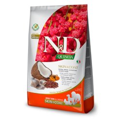 N&D Dog Quinoa (GF) Adult All Breed, Skin & Coat, Hering, 7 kg