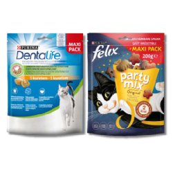 Multibalenie - FELIX Party Mix Original 200g + PURINA Dentalife s kuřetem 140g