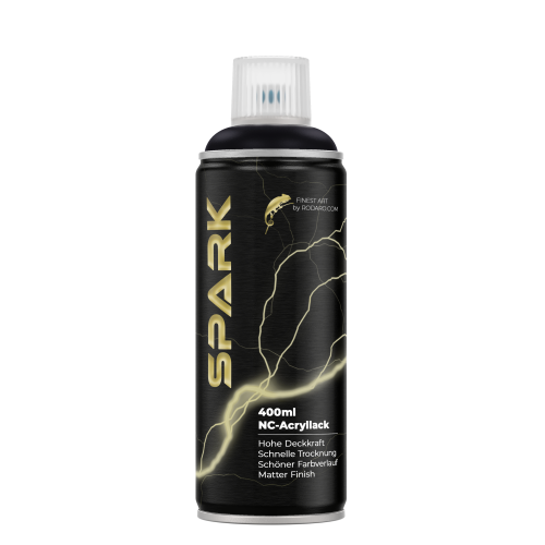 Acrylic Matte Spray Paint SPARK – deep black 400 ml