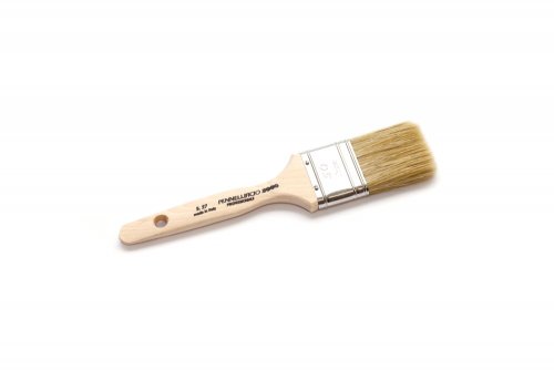 Flachpinsel - Abgeschrägter Holzgriff - Pinselgröße: 50mm / 15mm / 64mm (B,H,L)