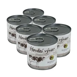 BOHEMIA Hovädzí vývar s kúskami mäsa 6x140ml