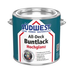 Univerzális magasfényű festék SÜDWEST All-Deck® Buntlack Hochglanz
