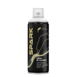 Akrylowa matowa farba w sprayu SPARK – czysta biel 400 ml