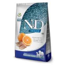 N&D Dog Ocean Adult Medium & Maxi hering és narancs 12kg