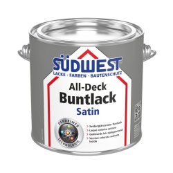 Univerzális selyemfényű festék SÜDWEST All-Deck® Buntlack Satin