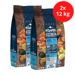POLARIS GF Puppy Lazac & Pulyka 2x12kg