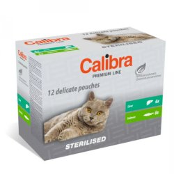CALIBRA Macska alutasakos eledel Premium Sterilised multipack 12x100g