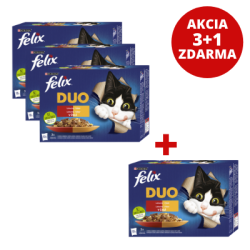 AKCIA 3+1 FELIX Fantastic Duo - lahodný výber mäsový 12 x 85g
