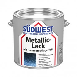 Metallic paint with hammer effect Metallic-Lack mit Hammerschlageffekt
