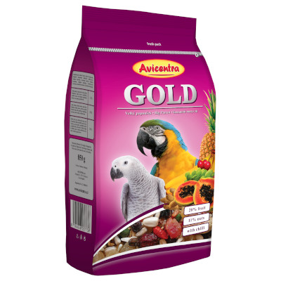 AVICENTRA Gold für große Papageien 850g