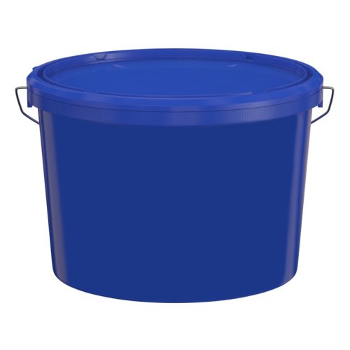 Găleată albastră din plastic cu capac - Ambalare: 12,5l