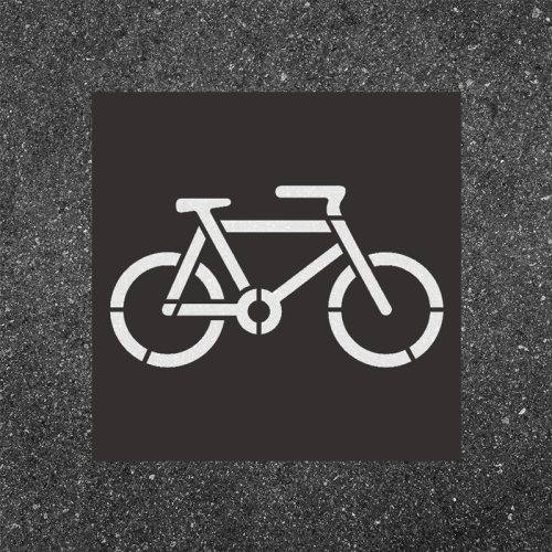 Șablon pentru marcaj rutier orizontal BICICLETĂ - Grosime: 0,5 mm