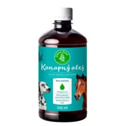 ZELENÁ ZEME Konopný olej pro zvieratá 500ml