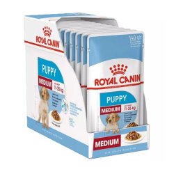 Royal Canin Medium Puppy falatok szószban 10 x 140 g