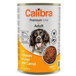 CALIBRA Dog Premium konzerv Csirke & Máj 1240g