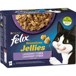 FELIX Sensations Jellies válogatás ízesített zselében bárány/makréla/hering/pulyka 12x85g