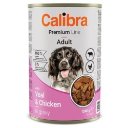 CALIBRA Dog Premium konzerv Borjú & Csirke 1240g