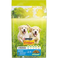FRISKIES Dog Junior csirkehússal és zöldségekkel tejjel 8 kg