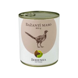 BOHEMIA Bažantie mäso vo vlastnej šťave 800g